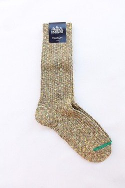 HALISON ”Slub Rib Sandals Socks YELLOW” (3)