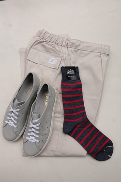 HALISON ”Lux Cotton French Border Socks DENIM”