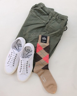 HALISON ”Supima Cotton Srgyle Socks 5D DARK BEIGE” (3)