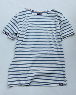 BRETON STRIPE ”A60 Unisex T Shirt JEANS NATURAL”