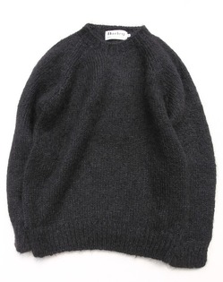 Harley ”Mohair Crew Neck BLACK”231012