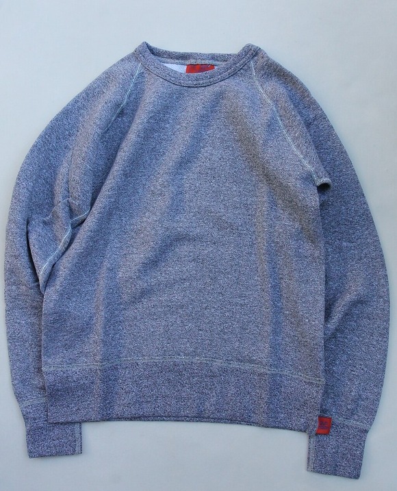 GYMMASTER ”Sweat Raglan Basic CN OX GRAY”230829