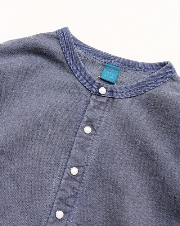 Goodon ”Crew Sweat Cardigan P NAVY”250913 (2)