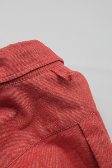 Your Uniform 20s Chambrey Shirt Elbow Patch ORANGE (7)
