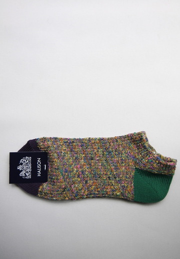 HALISON Marble Slab Anckle Socks YELLOW