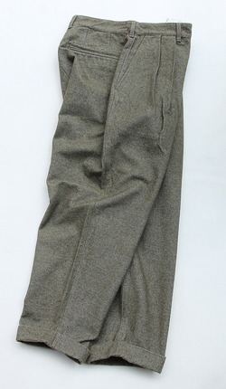 FOB ”2 Tuck Wide Pants CW Back Satin OLIVE”231025 (6)
