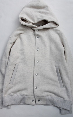 FIDELITY ”Loop Wheel Sweat Snap Parka NATURAL”