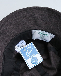 Au Chic Vrai BRITAIN ”Dome Hat Linen BROWN” 260326 (3)