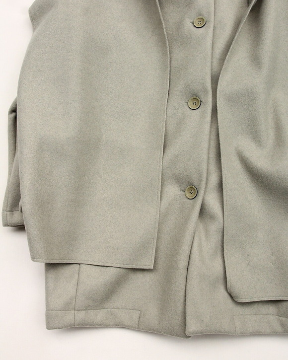 MAXOU ”CL Coat with Cape LM GREEN251025 (3)