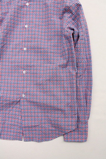 Solandrino Small French Collar RED X ORANGE Check (3)