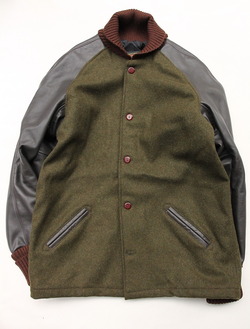 SKOOKUM Sur Coat OLIVE X BROWN