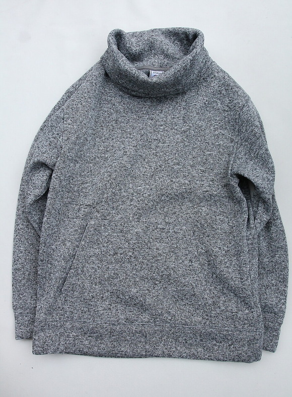 JE MORGAN ”Knit Fleece Turtle Neck PO MOKU GRAY” 230917
