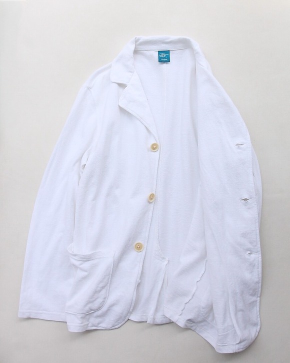Goodon ”Cotton Pique 3B Jacket WHITE”250528 (5)
