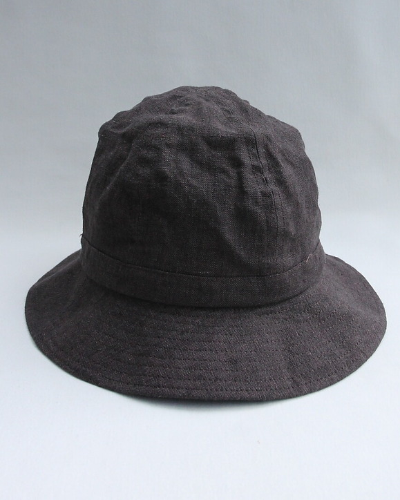 Au Chic Vrai BRITAIN ”Dome Hat Linen BROWN” 260326