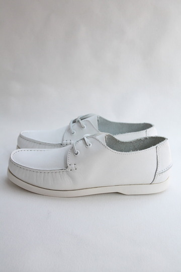 Wandershoes Leather Deck 2 Eye Let WHITE (4)