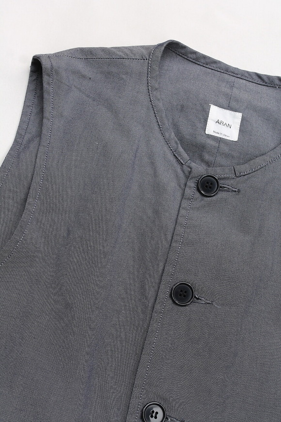 ARAN ”Vest Dungaree CHARCOAL” (2)
