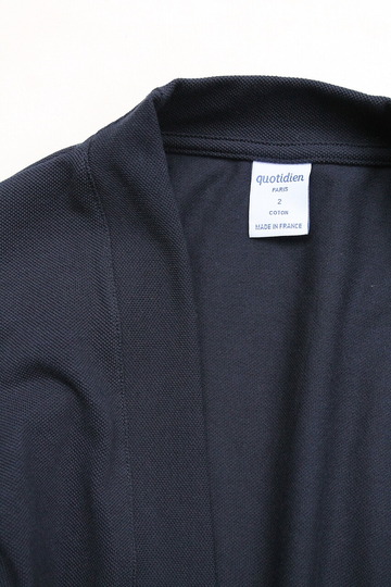 Quotidien Cotton Pique BL Cardigan NAVY (2)