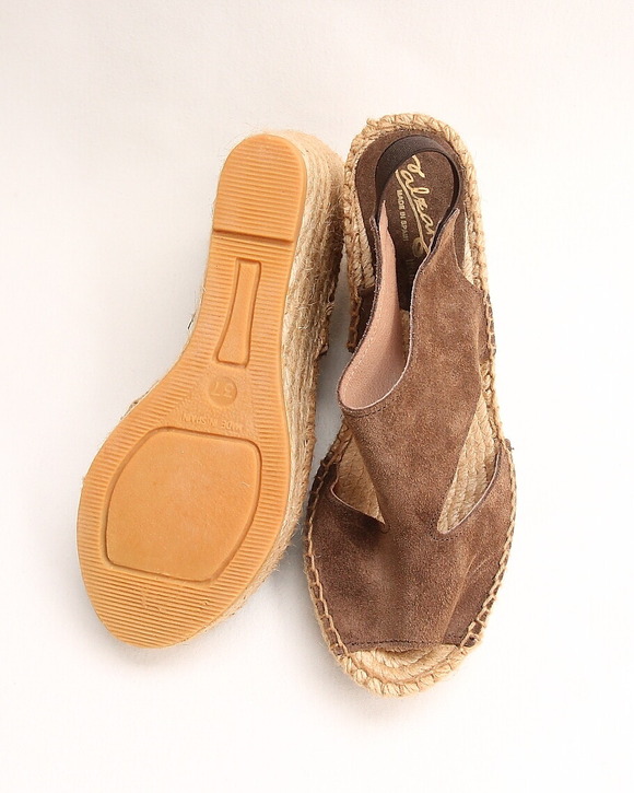 Caldanor ”A 528 Suede Wedge BROWN”250420 (6)