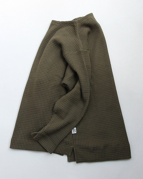 GYMMASTER ”12 Oz HV Waffle Guernsey Neck OLIVE”251001 (4)