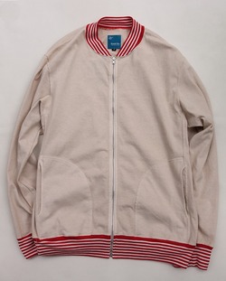 Goodon ”ST Rib Tee Track Jacket CREAM”240402