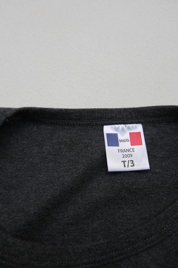 Bandol 1X1 Rib Short Sleave Military Crew ANTHRACITE CHINE (4)