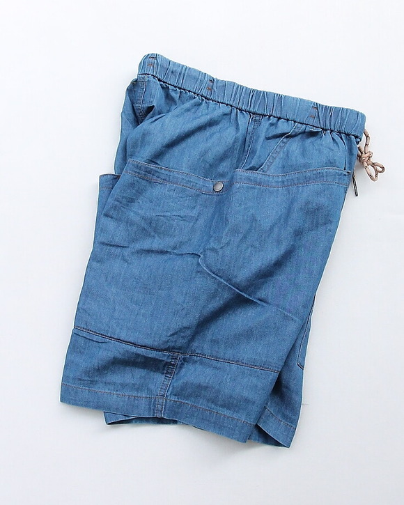 GYMMASTER ”LW Denim Gardening Shorts” 260502 (2)