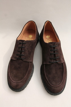 Crown Northampton Apron Shoes DK BROWN
