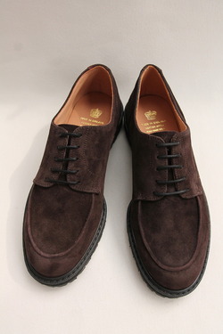 Crown Northampton Apron Shoes DK BROWN