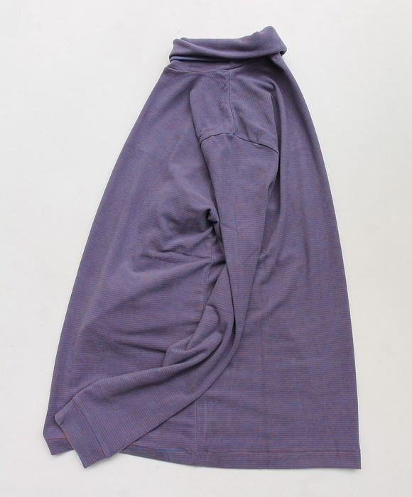 Harriss ”MC Border Turtleneck VIOLET ORANGE”231017 (4)
