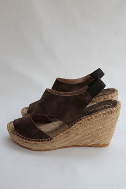 Calzanor Suede Thick Wedge BROWN (4)