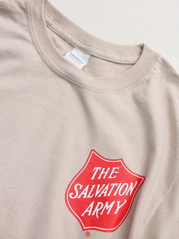 Salvation ARMY T Shirt SAND W Shield F&B (2)