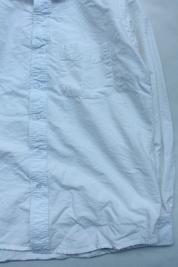 THE BAGGY Cotton Oxford Round Collarls WHITE (4)