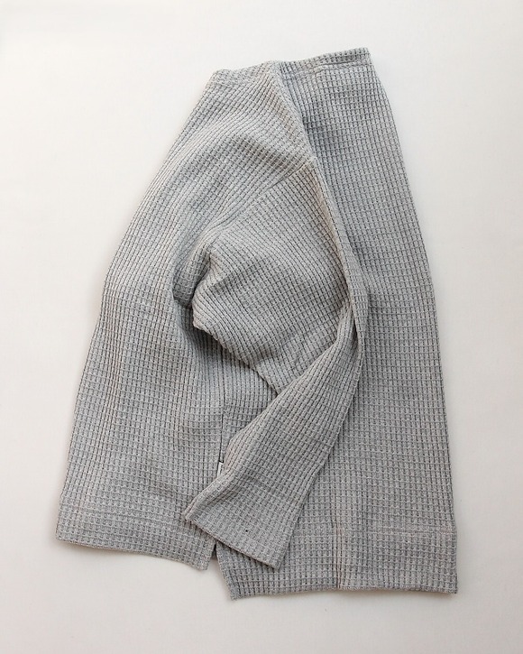 GYMMASTER ”12 Oz HV Waffle Guernsey Neck GRAY”251001 (4)