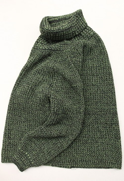 Ottodame ”Mix Off Turtle Knit GREEN BLACK” (5)