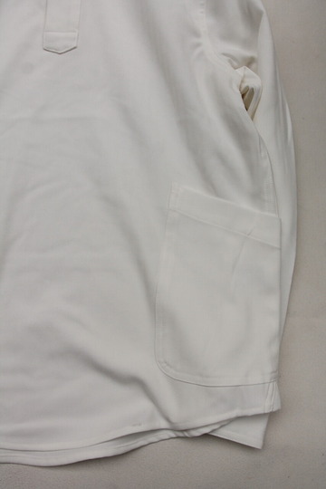 ARBRE ”Flannel Heringbone PO Shirts WHITE” (4)