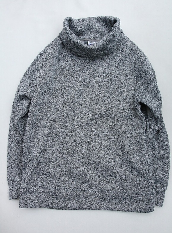 JE MORGAN ”Knit Fleece Turtle Neck PO MOKU GRAY” 220917