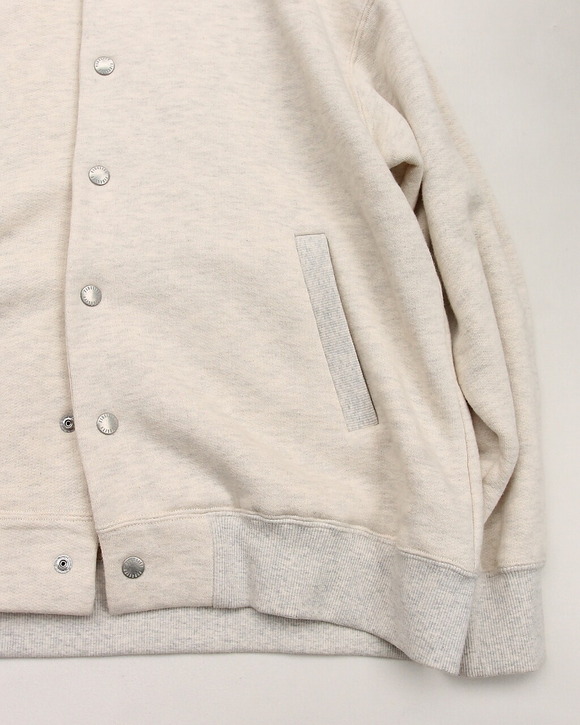 FIDELITY ”Loop Wheel Sweat Snap Parka NATURAL”250904 (3)