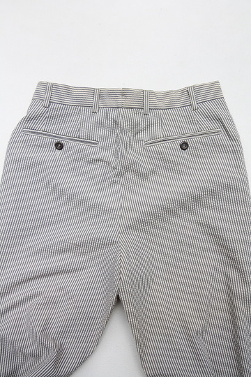 Mabitex Seersucker Tepered Pants BEIGE X GREY (4)