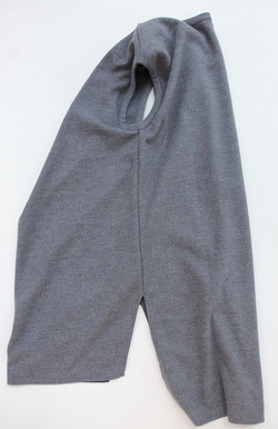MAXOU ”Deep V Neck Fleece Tunic GREY”3