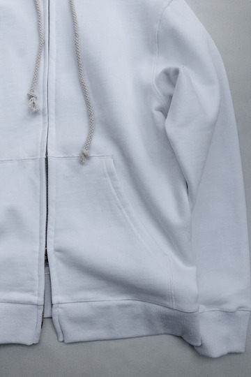Arbre HW Cotton Fleece Zip up Sweat Parka WHITE (3)