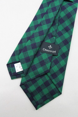 CANDIDUM Bright Check Tie GREEN X BLUE (2)