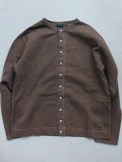 Goodon Crew Sweat Cardigan P BROWN (2)