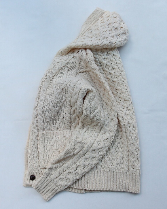Dublin Knitwear ”Fisherman Hoodie NATURAL”251119 (4)