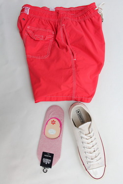HALISON Organic Cotton Slip On Socks I PINK