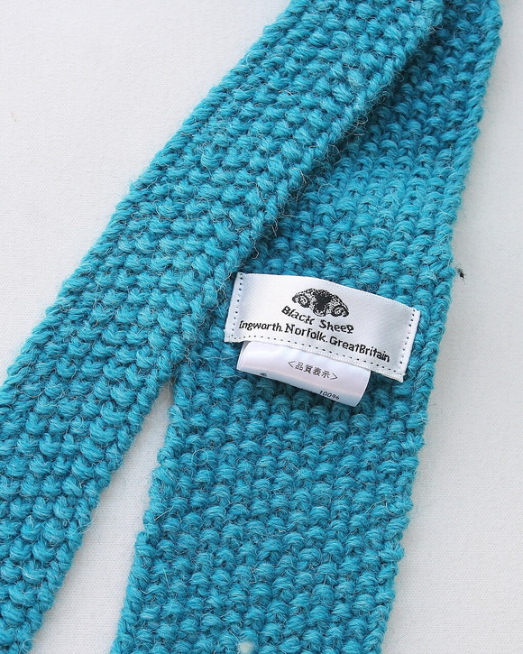 BLACK Sheep ”Hand KnitTie V SPORTING BLUE ”250916 (2)