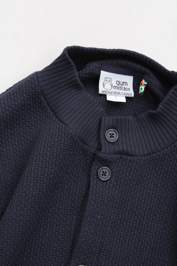 GYMMASTER ”LG Pique Cardigan NAVY”231127
