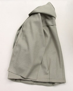 MAXOU ”CL Coat with Cape LM GREEN251025 (4)
