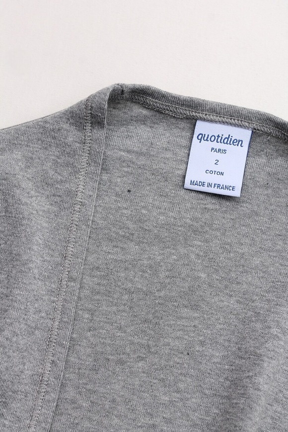 Quotidien ”Smooth BL Cardigan GRAY”250131 (2)