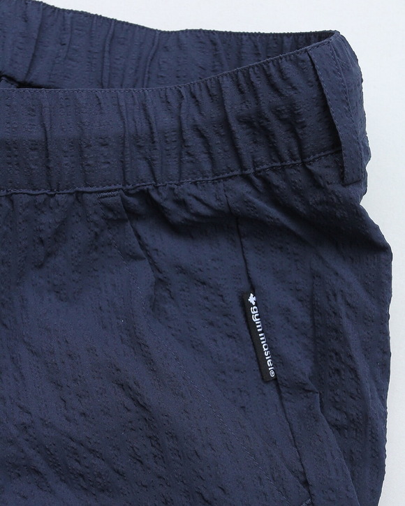 GYMMASTER ” UL Seersucker Tuck Pants NAVY” 260513 (6)