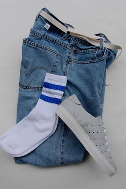 Sprint Line ”Crew Socks BLUE X GREY”